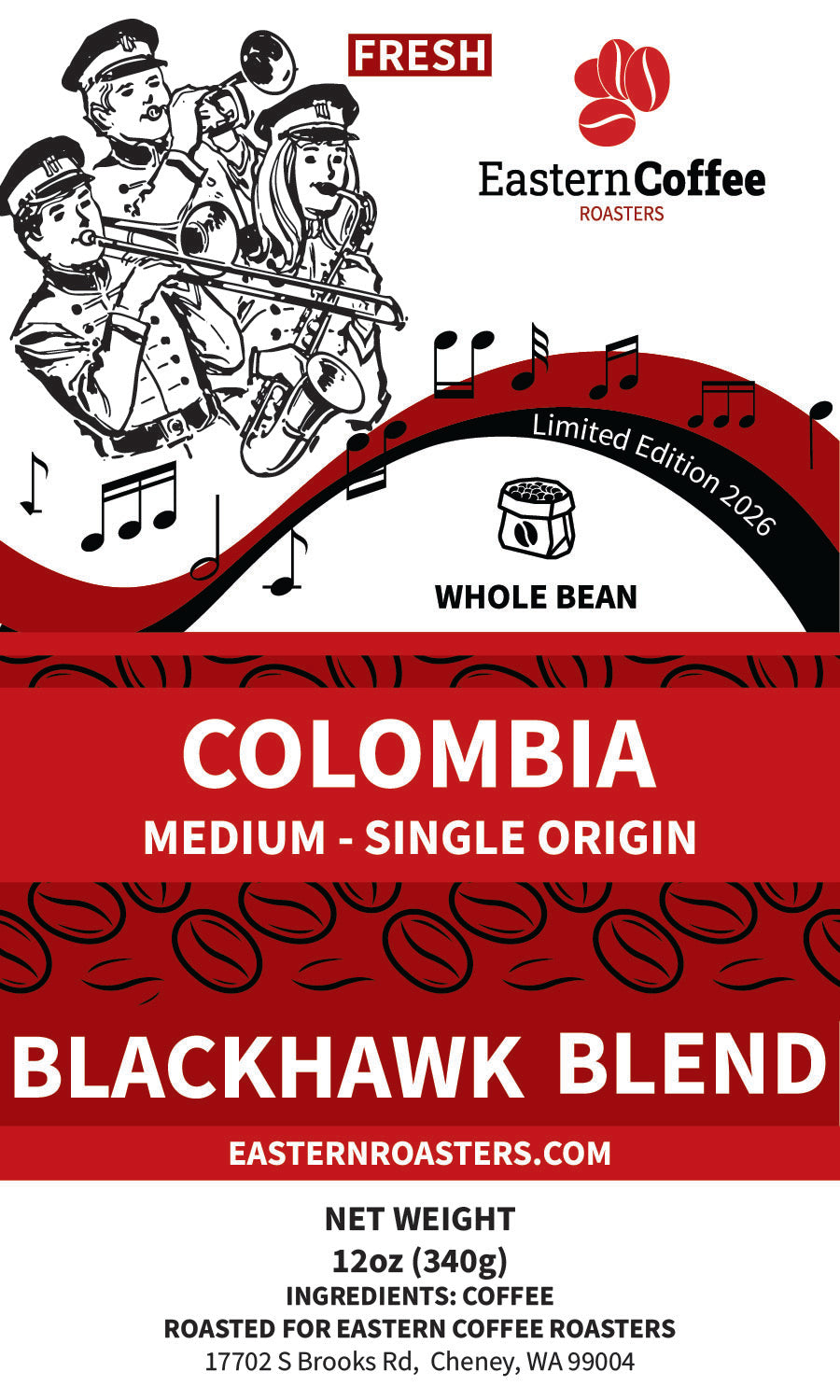 CHS Blackhawk Band Booster Special Edition Colombia – Medium Roast